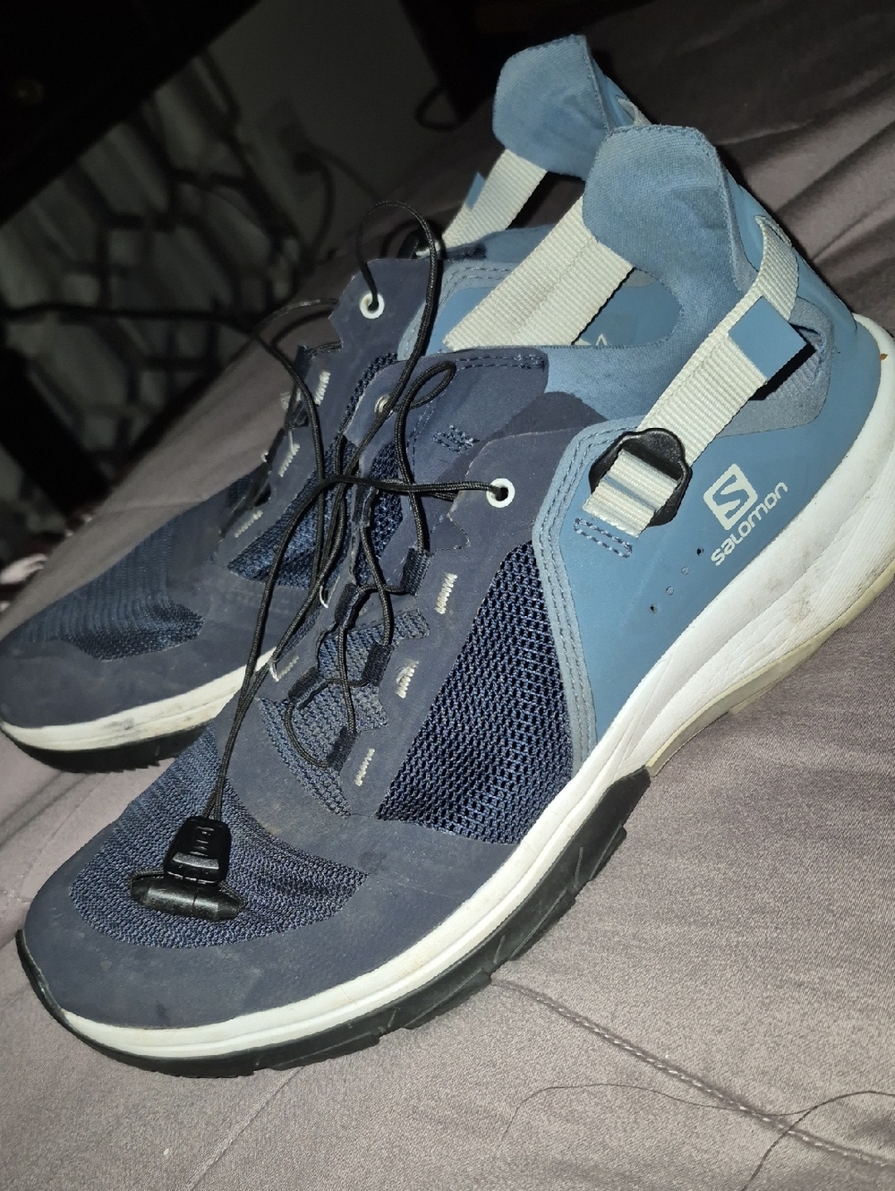 Salomon Men's Navy and Light Blue Athletic Trainers